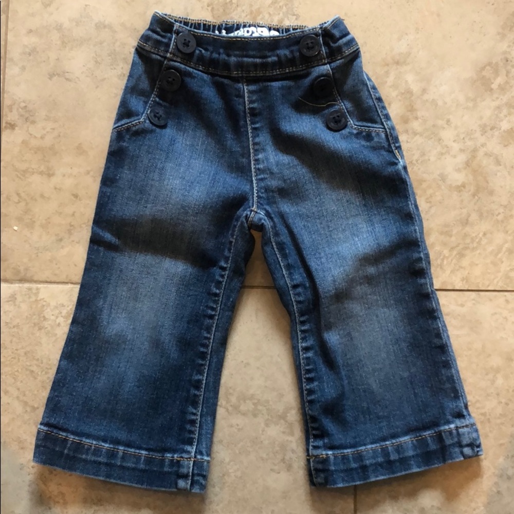 Girls wide leg sailor jeans